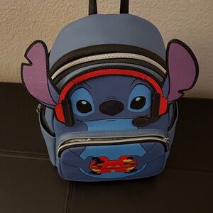 Disney Blue and Purple Stitch Kids Backpack